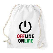 PRINTFASHION OnLife - Sportzsák, Tornazsák - Fehér tornazsák