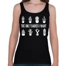 PRINTFASHION Only babies - Női atléta - Fekete