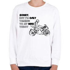 PRINTFASHION only my bike - Gyerek pulóver - Fehér