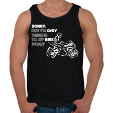 PRINTFASHION only my bikefehér - Férfi atléta - Fekete atléta, trikó