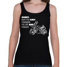 PRINTFASHION only my bikefehér - Női atléta - Fekete