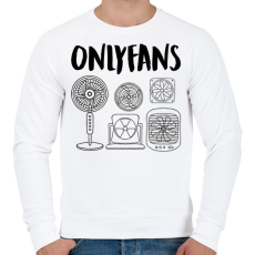 PRINTFASHION Onlyfans - Férfi pulóver - Fehér