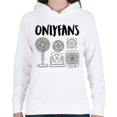 PRINTFASHION Onlyfans - Női kapucnis pulóver - Fehér