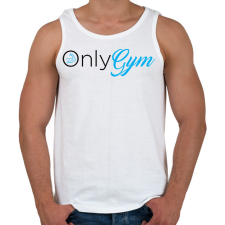 PRINTFASHION OnlyGym - Férfi atléta - Fehér atléta, trikó