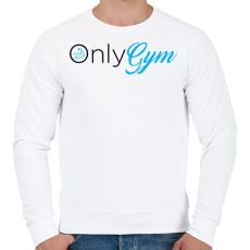 PRINTFASHION OnlyGym - Férfi pulóver - Fehér