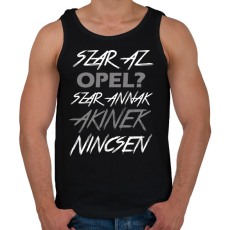 PRINTFASHION Opel - Férfi atléta - Fekete