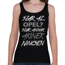 PRINTFASHION Opel - Női atléta - Fekete női trikó