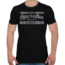 PRINTFASHION Operator - Férfi póló - Fekete férfi póló