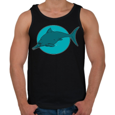 PRINTFASHION Optalmosaurus - Férfi atléta - Fekete atléta, trikó