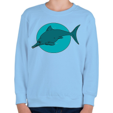 PRINTFASHION Optalmosaurus - Gyerek pulóver - Világoskék