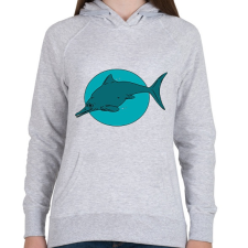 PRINTFASHION Optalmosaurus - Női kapucnis pulóver - Sport szürke női pulóver, kardigán