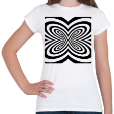 PRINTFASHION Optikai csalódás - Női póló - Fehér női póló