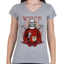 PRINTFASHION Orákulum - Női V-nyakú póló - Sport szürke női póló