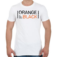 PRINTFASHION Orange is the new Black - Férfi póló - Fehér férfi póló