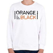 PRINTFASHION Orange is the new Black - Gyerek pulóver - Fehér gyerek pulóver, kardigán