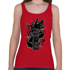 PRINTFASHION Ordíts a világba - Női atléta - Cseresznyepiros