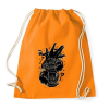 PRINTFASHION Ordíts a világba - Sportzsák, Tornazsák - Narancssárga
