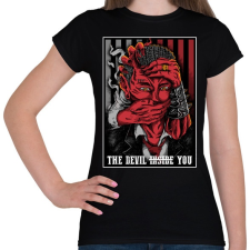 PRINTFASHION Ördög szabályok - Női póló - Fekete női póló