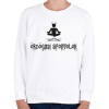 PRINTFASHION Ördögi Jóga - Gyerek pulóver - Fehér