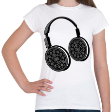 PRINTFASHION Oreo fülhallgató - Női póló - Fehér