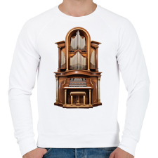 PRINTFASHION Orgona - Férfi pulóver - Fehér férfi pulóver, kardigán