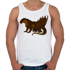 PRINTFASHION Óriás Sárkány - Férfi atléta - Fehér