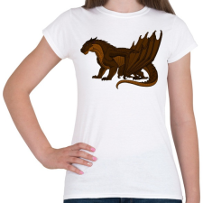 PRINTFASHION Óriás Sárkány - Női póló - Fehér női póló