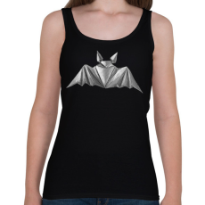 PRINTFASHION Origami denevér - Női atléta - Fekete