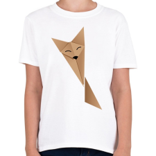 PRINTFASHION Origami Fox - Gyerek póló - Fehér gyerek póló