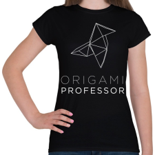 PRINTFASHION Origami Professor - Női póló - Fekete női póló
