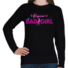 PRINTFASHION ORIGINAL BAD GIRL - Női pulóver - Fekete