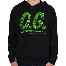 PRINTFASHION Original Gangster - Gyerek kapucnis pulóver - Fekete