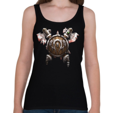 PRINTFASHION Ork címer - Női atléta - Fekete