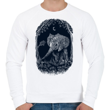 PRINTFASHION Ormányos - Férfi pulóver - Fehér férfi pulóver, kardigán