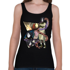 PRINTFASHION Orochimaru montázs - Női atléta - Fekete női trikó