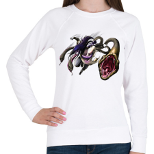 PRINTFASHION Orocsimaru - Női pulóver - Fehér női pulóver, kardigán