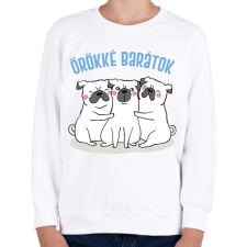 PRINTFASHION Örökké barátok - Gyerek pulóver - Fehér gyerek pulóver, kardigán