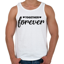 PRINTFASHION Örökké együtt - páros 1 - Férfi atléta - Fehér atléta, trikó