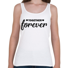PRINTFASHION Örökké együtt - páros 1 - Női atléta - Fehér női trikó
