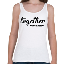 PRINTFASHION Örökké együtt - páros 2 - Női atléta - Fehér női trikó