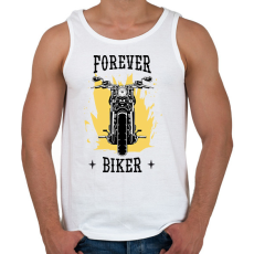 PRINTFASHION Örökké motoros - Férfi atléta - Fehér