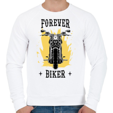 PRINTFASHION Örökké motoros - Férfi pulóver - Fehér férfi pulóver, kardigán