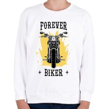PRINTFASHION Örökké motoros - Gyerek pulóver - Fehér gyerek pulóver, kardigán