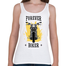 PRINTFASHION Örökké motoros - Női atléta - Fehér női trikó