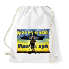 PRINTFASHION Orosz hadihajó menj a F...ba - Sportzsák, Tornazsák - Fehér tornazsák