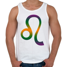 PRINTFASHION Oroszlán - Férfi atléta - Fehér