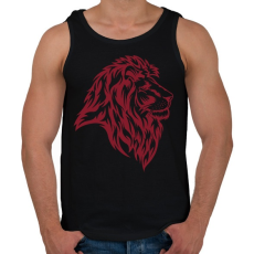 PRINTFASHION Oroszlán  - Férfi atléta - Fekete