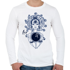 PRINTFASHION oroszlán  - Férfi hosszú ujjú póló - Fehér férfi póló