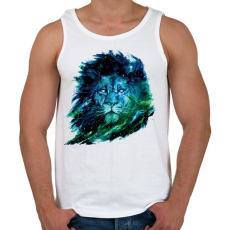 PRINTFASHION Oroszlán festmény - Férfi atléta - Fehér