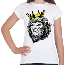 PRINTFASHION Oroszlán king - Női póló - Fehér